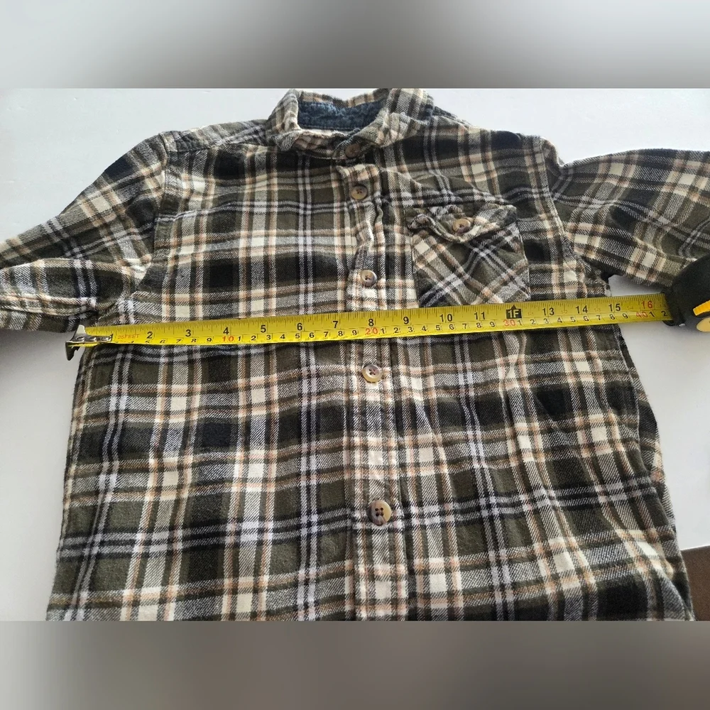 OshKosh B'gosh Boys Flanell Plaid Shirt Sz.8